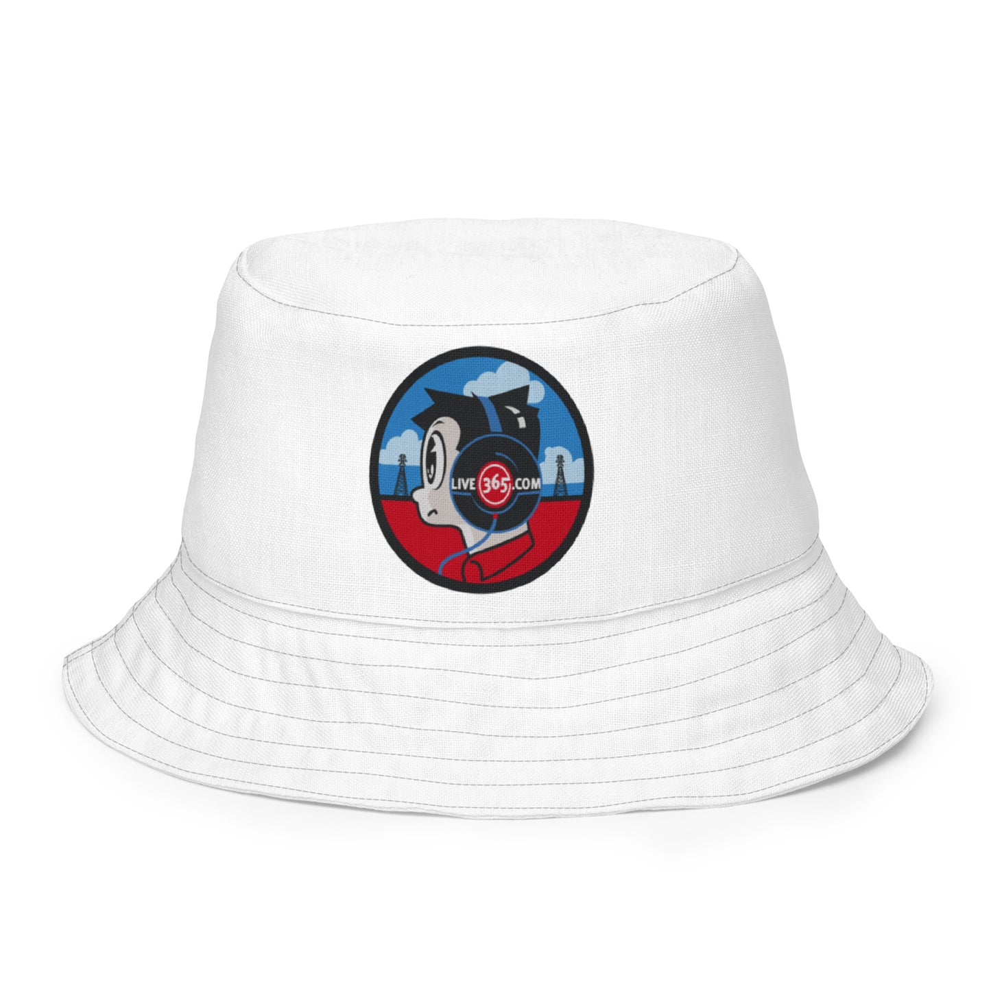 Live365 Retro Headphones Bucket Hat
