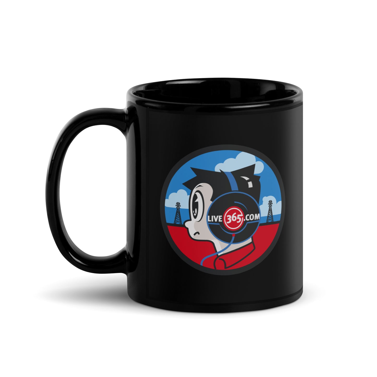 Live365 Retro Headphones Mug