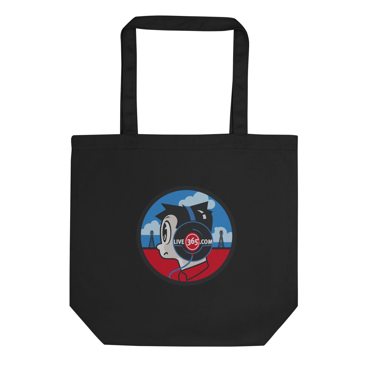 Live365 Retro Headphones Tote Bag