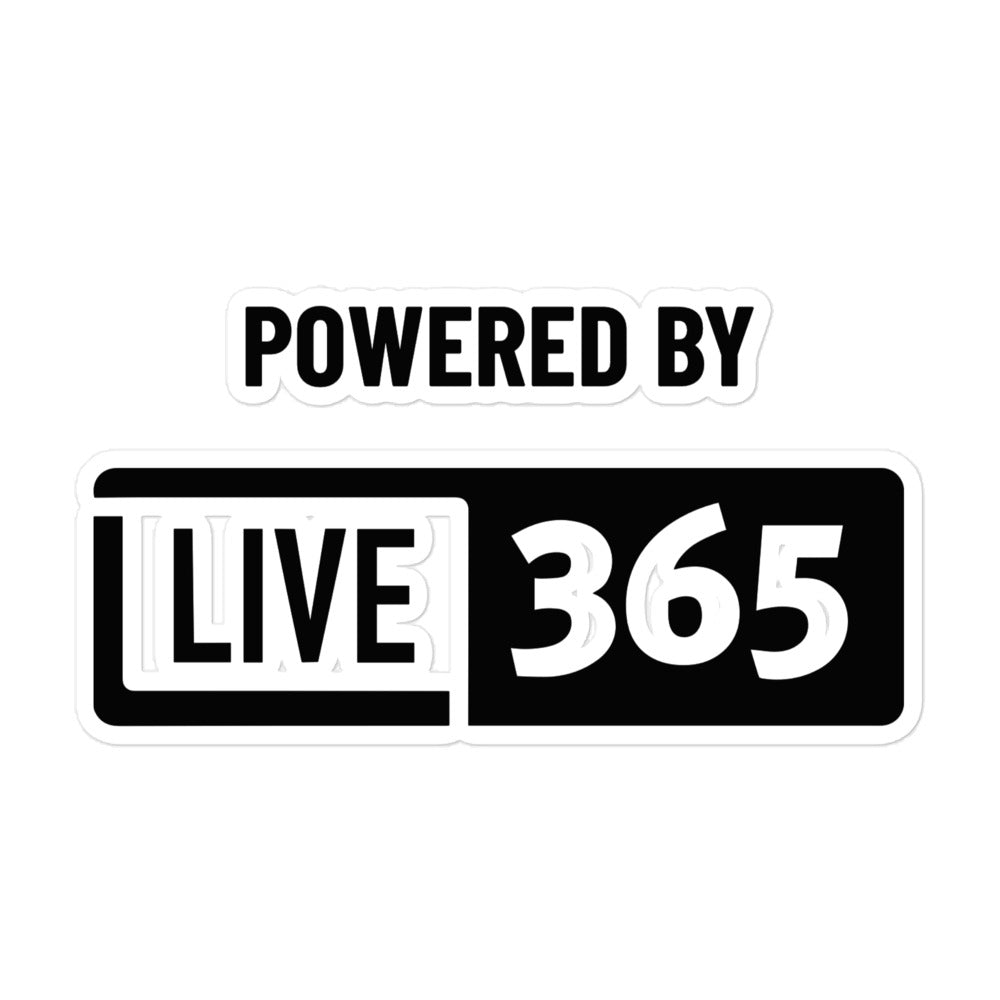Powered by Live365 Sticker