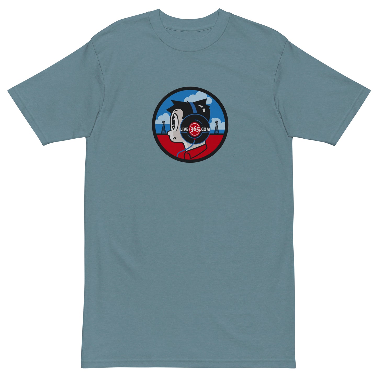 Live365 Retro Headphones Heavyweight Shirt