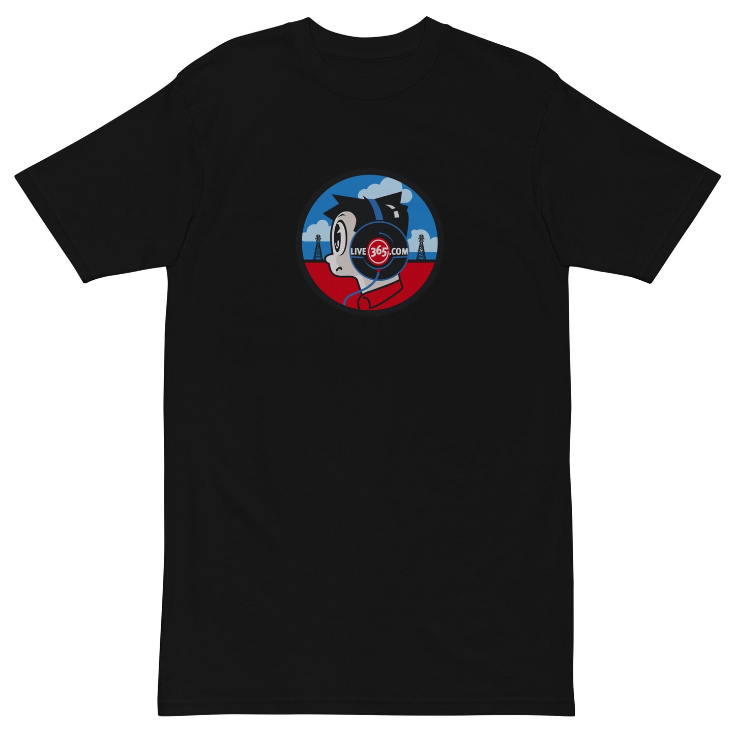 Live365 Retro Headphones Heavyweight Shirt