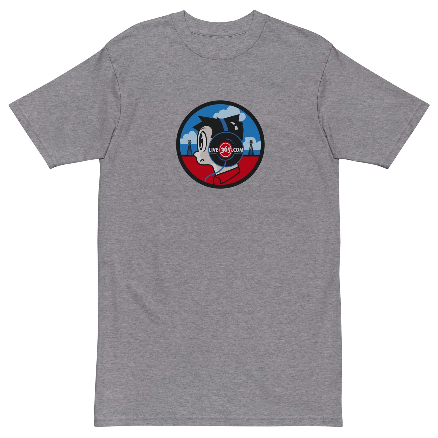 Live365 Retro Headphones Heavyweight Shirt