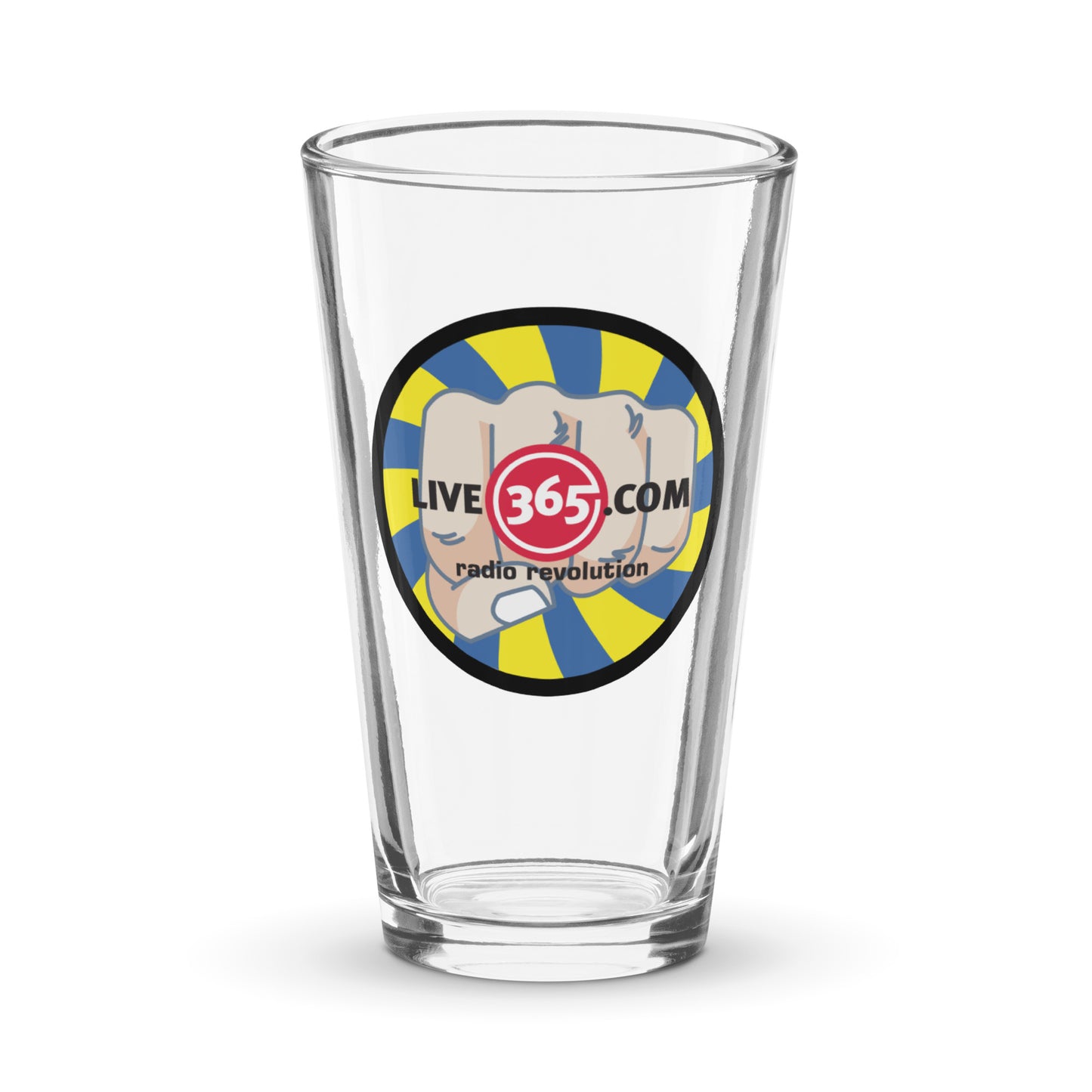 Live365 Retro Pint Glass