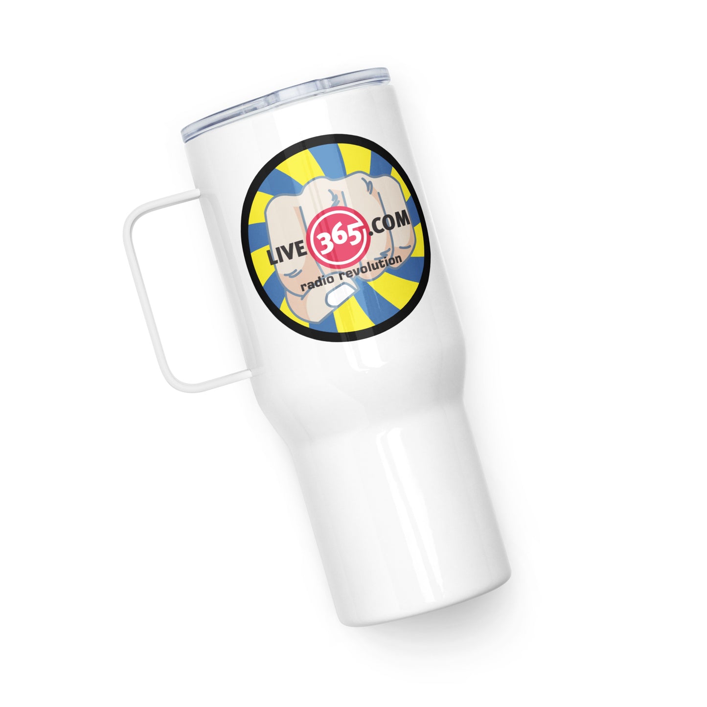 Live365 Retro Travel Mug