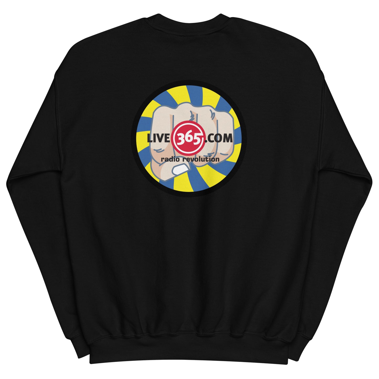 Live365 Crewneck with Retro Logo Back