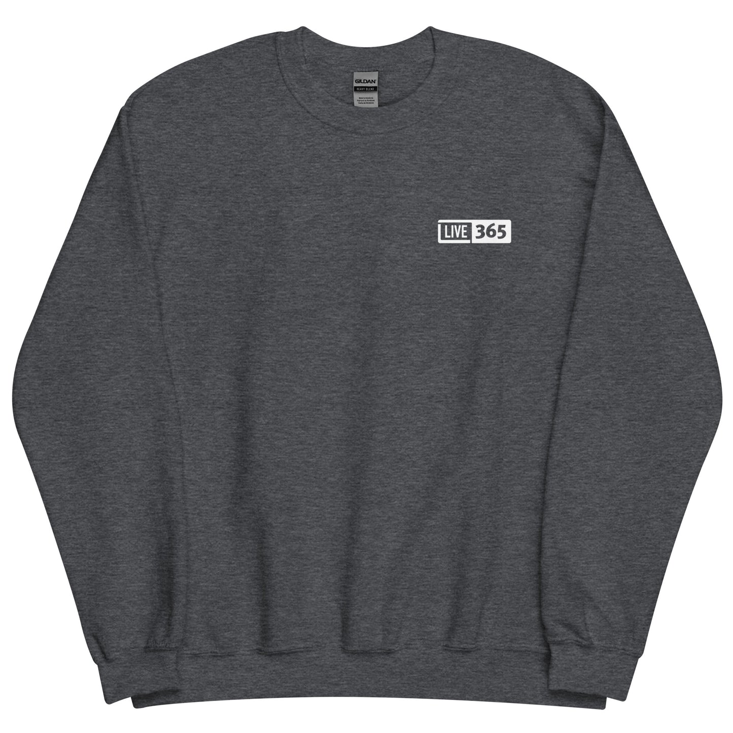Live365 Crewneck with Retro Logo Back