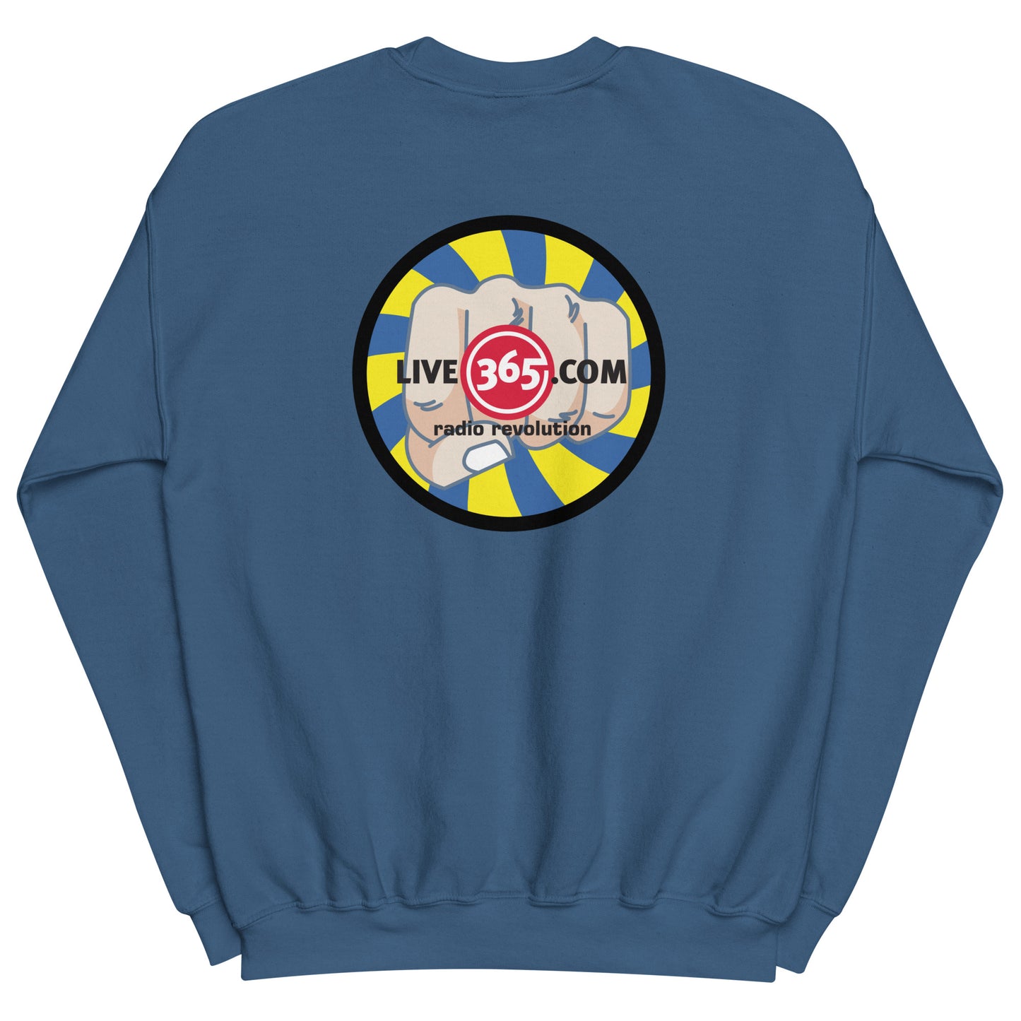 Live365 Crewneck with Retro Logo Back