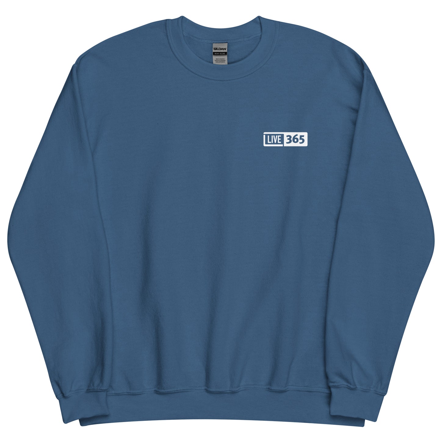 Live365 Crewneck with Retro Logo Back