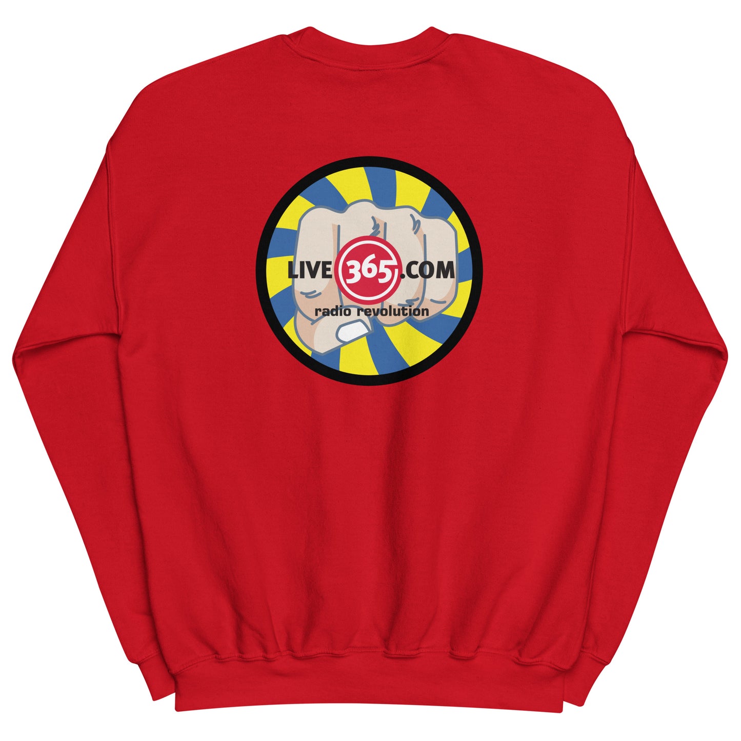 Live365 Crewneck with Retro Logo Back