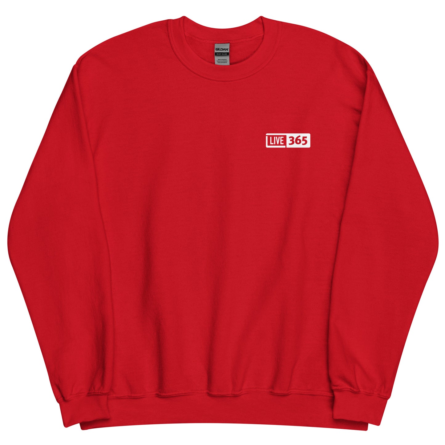 Live365 Crewneck with Retro Logo Back