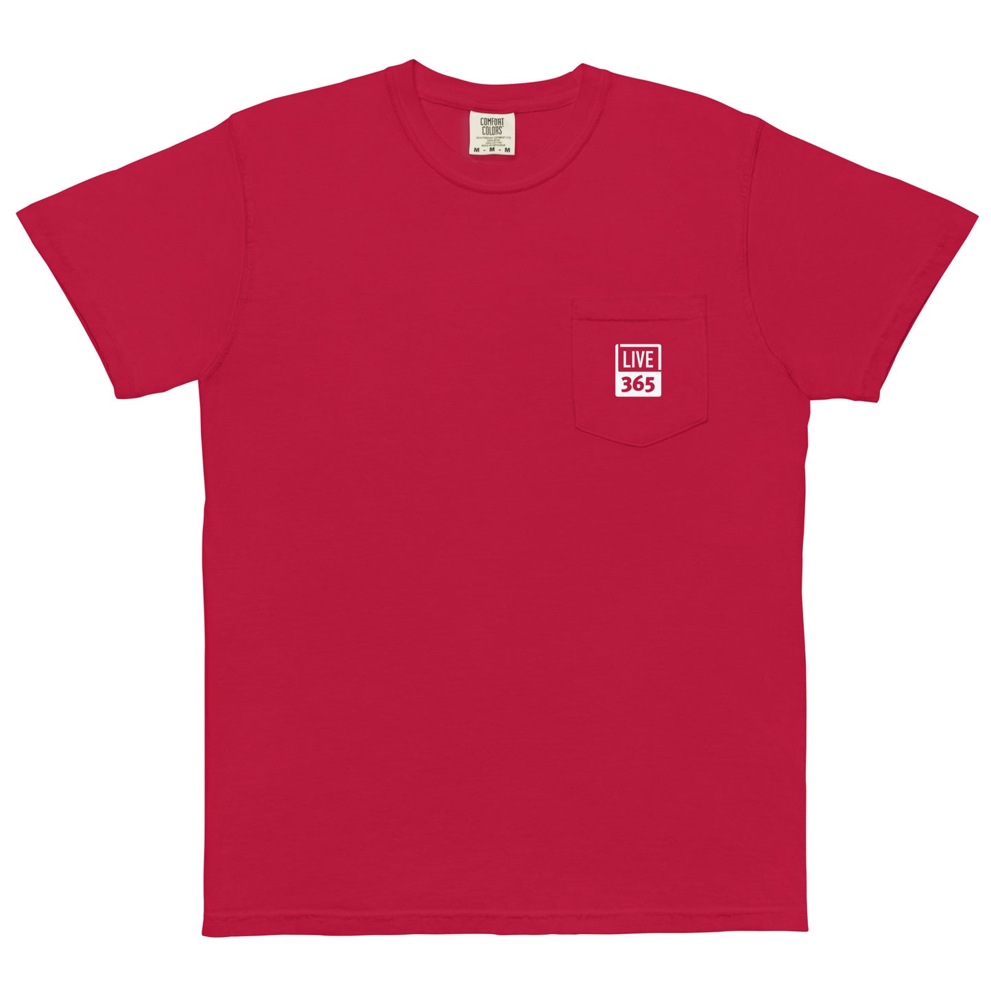 Live365 Pocket T-Shirt with Retro Logo Back