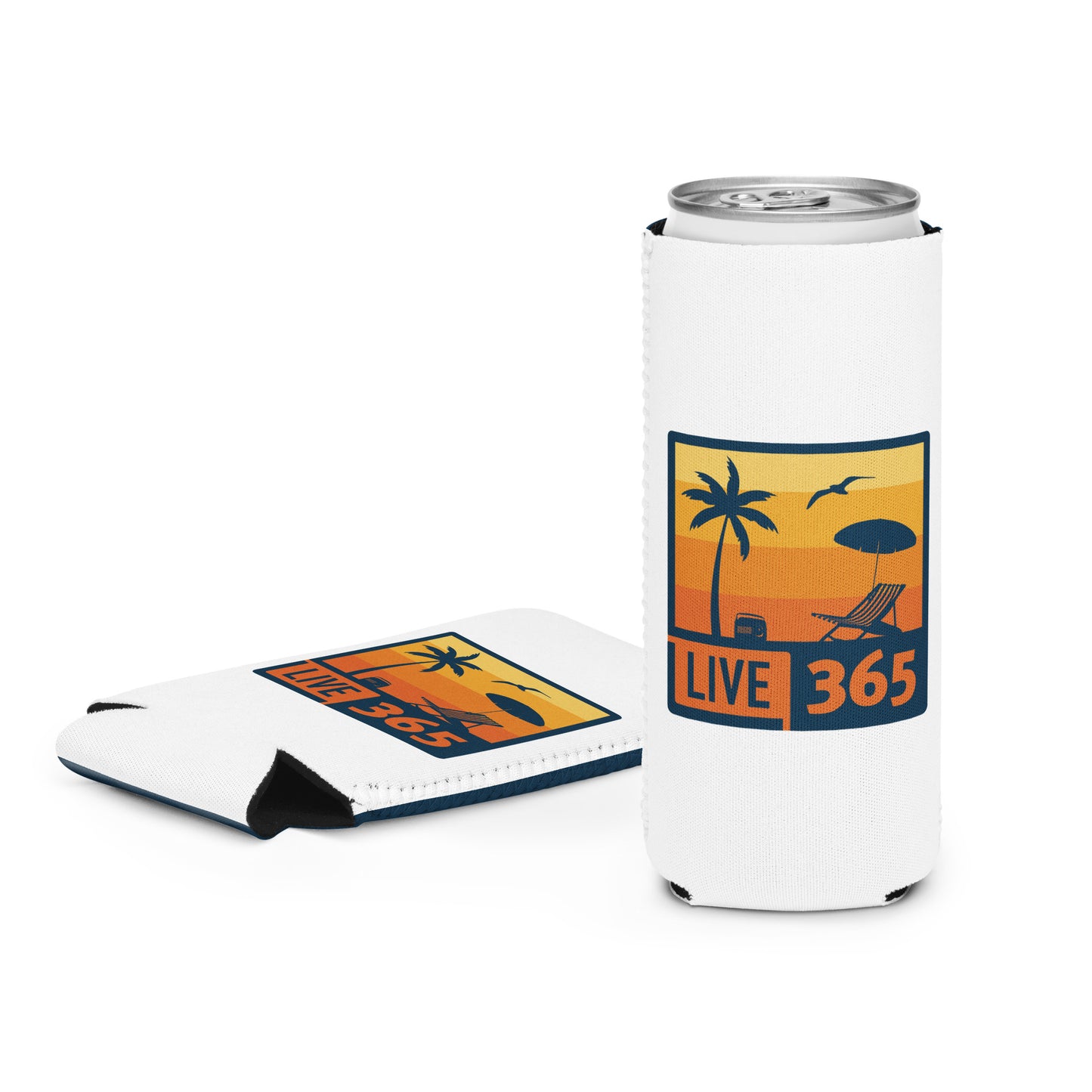 Live365 Summer Can Cooler