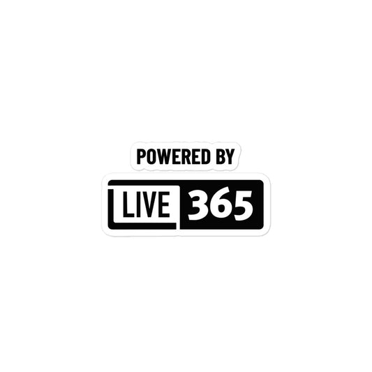 Powered by Live365 Sticker
