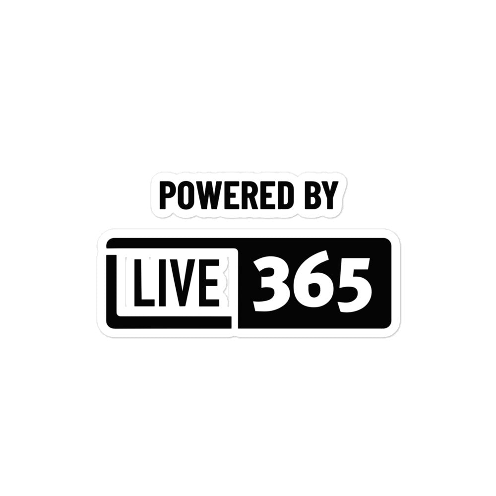 Powered by Live365 Sticker