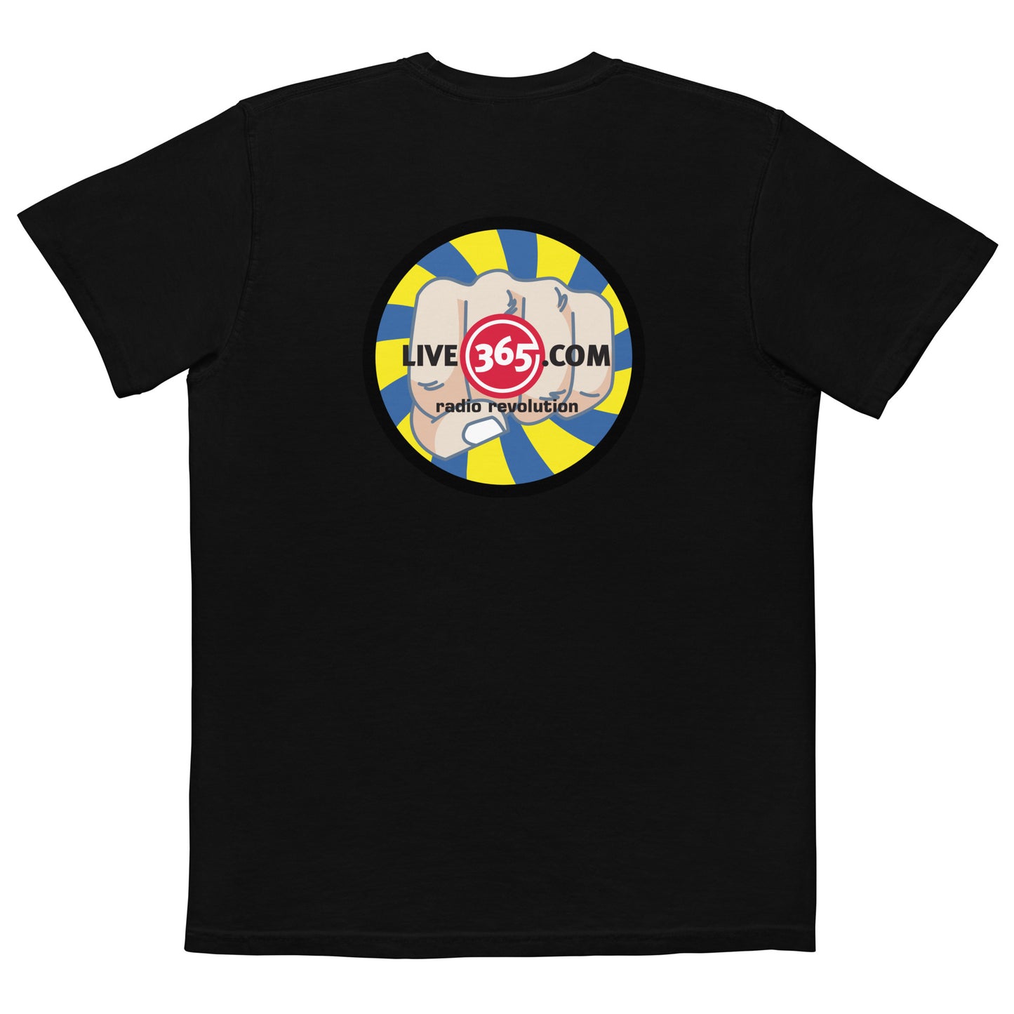 Live365 Pocket T-Shirt with Retro Logo Back